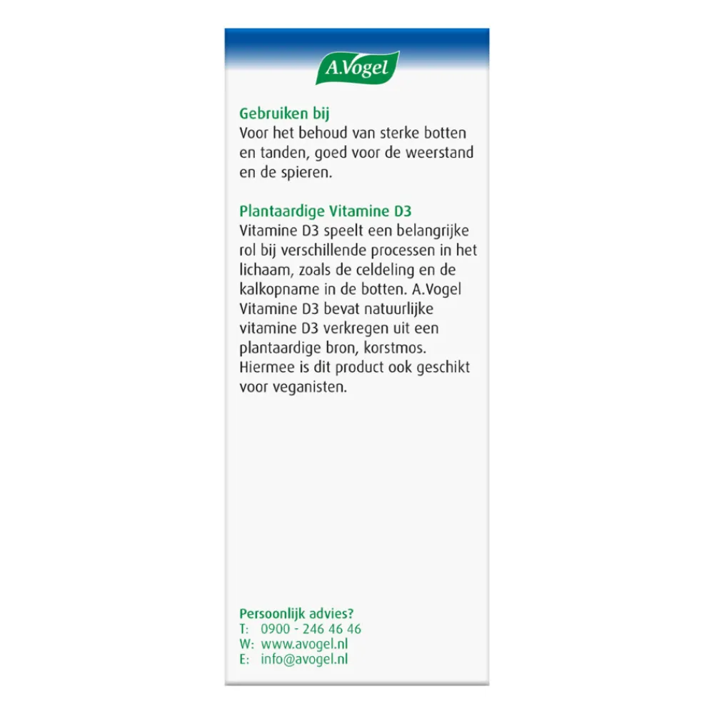Vitamine D3 10 ug 100 tabletten^A.Vogel Clearance