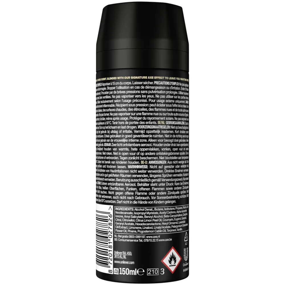 Deodorant<Axe Deodorant Bodyspray Musk 150 ml