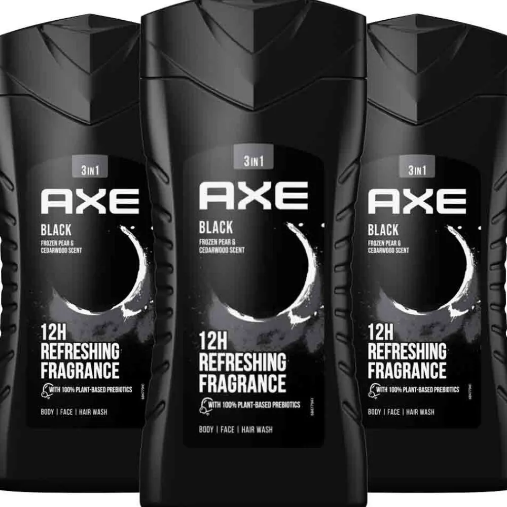 Bad & Douche<Axe 3-in-1 Douchegel Black 2+1 promopack