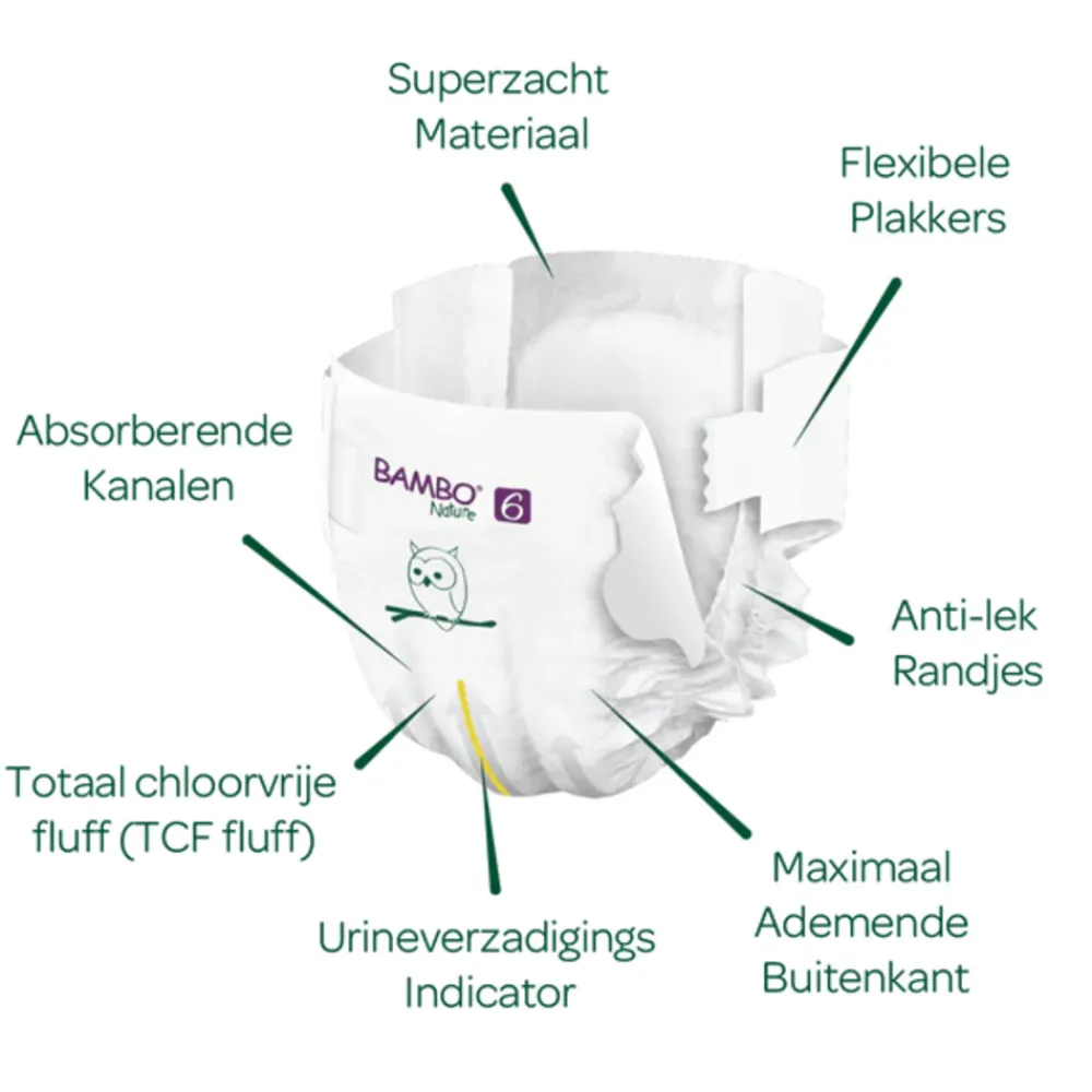 Luiers Maat 6 (16-30 kg) 40 stuks^Bambo Nature Outlet