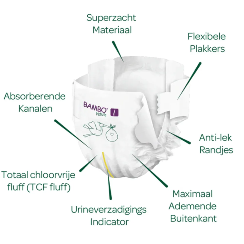 Sale Luiers Maat 1 (2-4 kg) 22 stuks Luiers