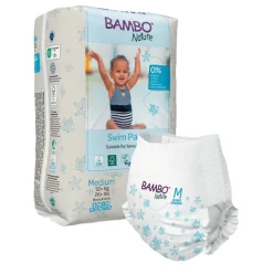 Luiers<Bambo Nature Zwemluierbroekjes Medium 12+ kg 12 stuks