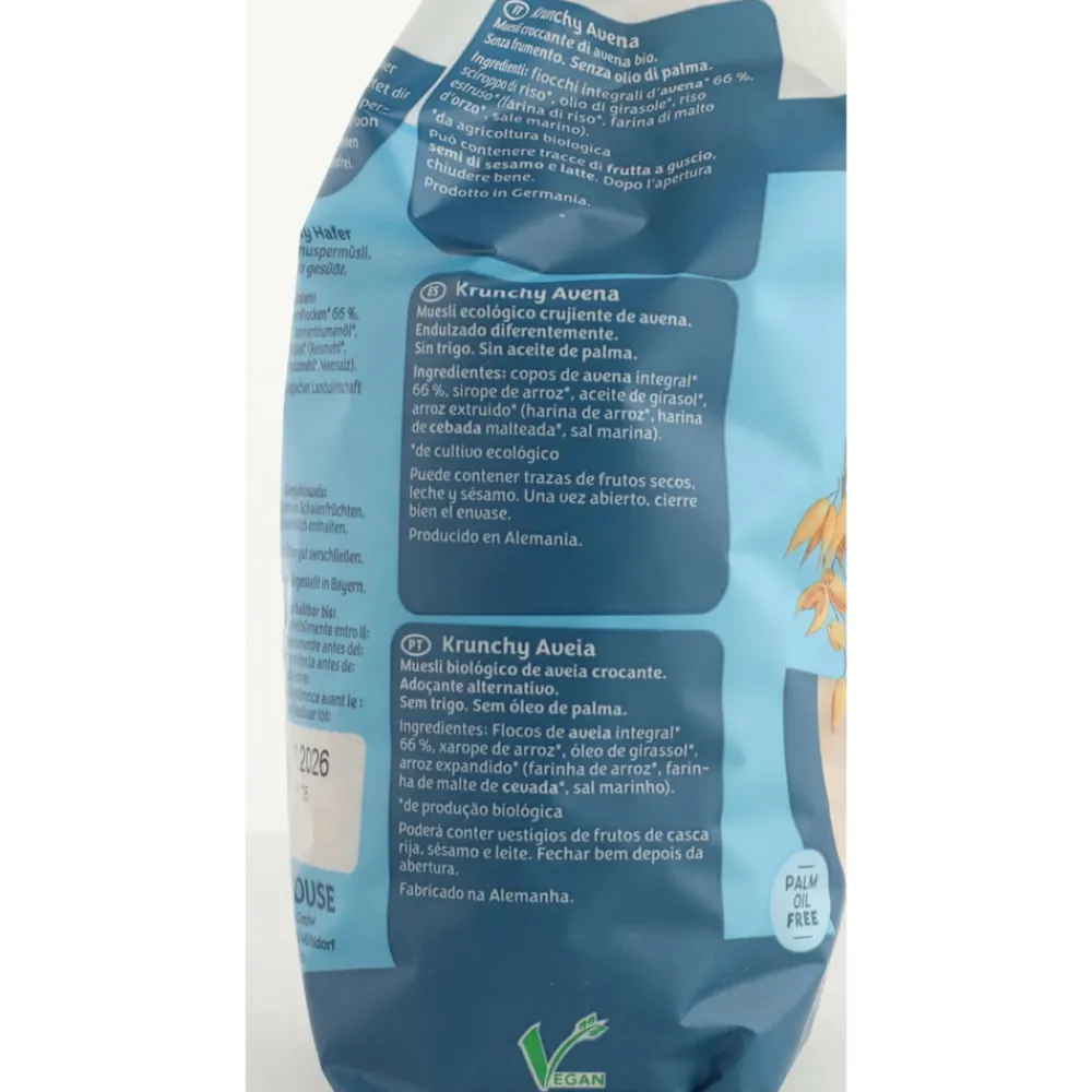 Hot Krunchy Pur Haver Bio 375 gr Ontbijtgranen