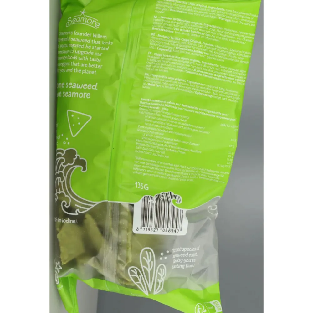 I Sea Chips Zeewier Tortilla 135 gr^Bayer New