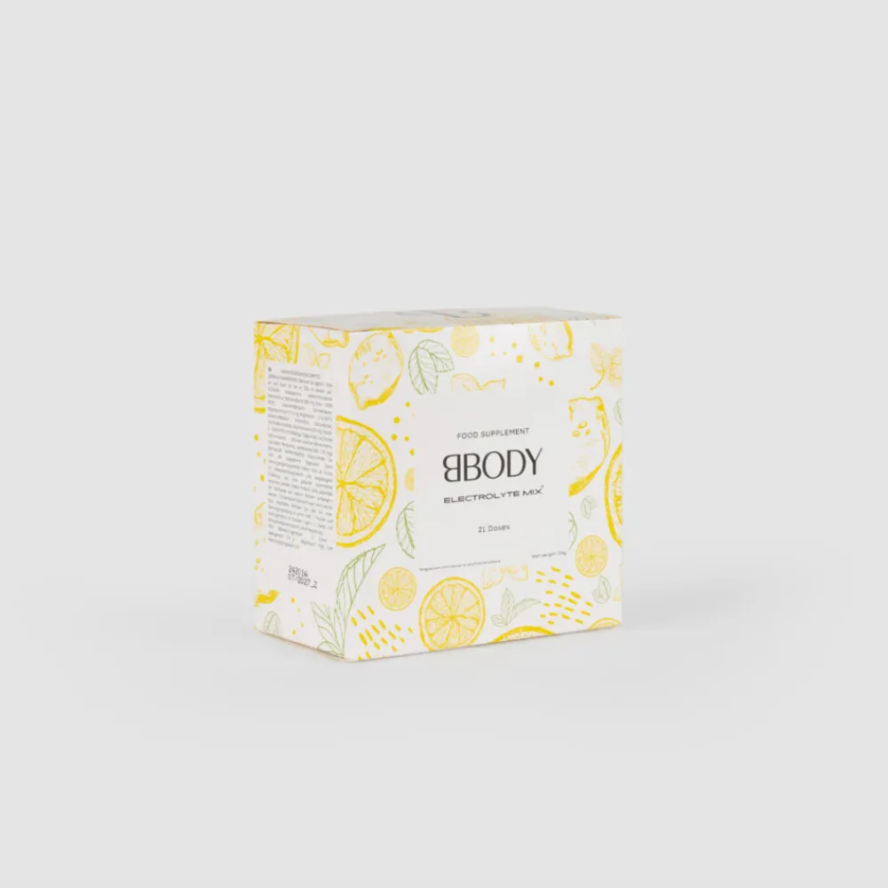 Sportvoeding & Drank<BBODY Clean Electrolyte Munt Citroen 21 stuks