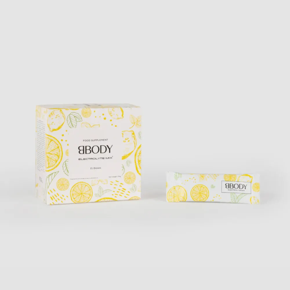 Sportvoeding & Drank<BBODY Clean Electrolyte Munt Citroen 21 stuks