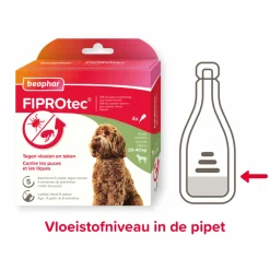 Fiprotec Anti Teken- en Vlooiendruppels Hond 20 - 40 kg 4 stuks^Beaphar Outlet