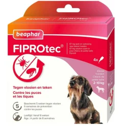 Fiprotec Anti Teken- en Vlooiendruppels Hond 2 - 10 kg 4 stuks^Beaphar Outlet