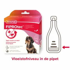 Fiprotec Anti Teken- en Vlooiendruppels Hond 2 - 10 kg 4 stuks^Beaphar Outlet