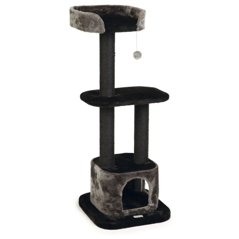 Sale Krabmeubel Bondica Zwart - Grijs 50 x 50 x 120 cm Krabpalen & Meubels