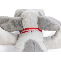 New Pluche Hondenknuffel XL Ties Wit 48 x 46 x 11 cm Speelgoed