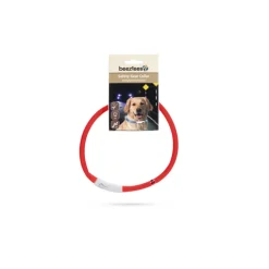 Halsbanden & Uitlaten<Beeztees Safety Gear Halsband +USB Dogini Rood 70 x 10 cm