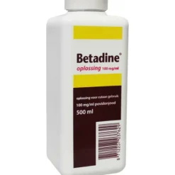 Geneesmiddelen|Wondverzorging<Betadine Oplossing 500 ml