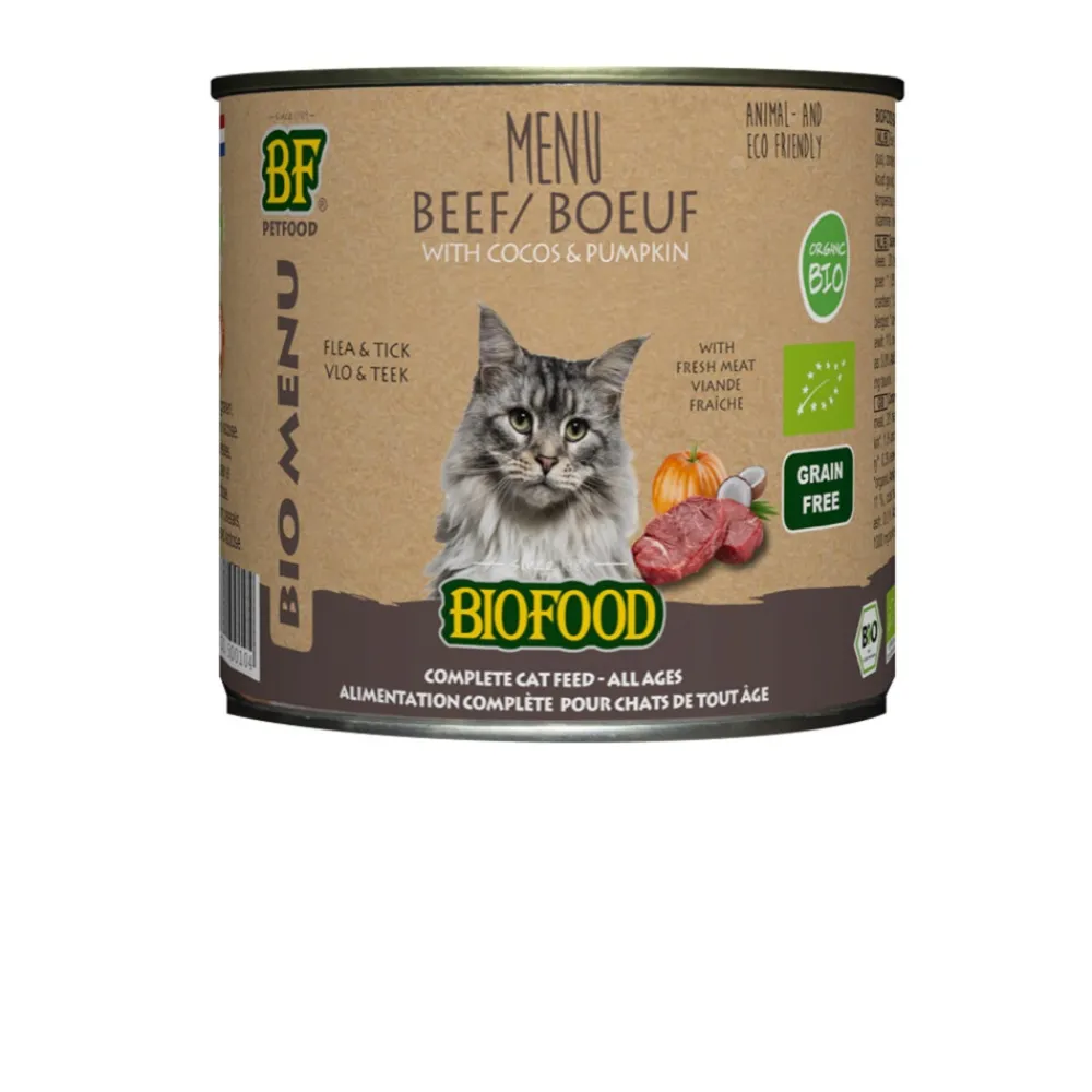 Sale Biofood Kat Organic Rund Menu 200 gr Kattenvoer