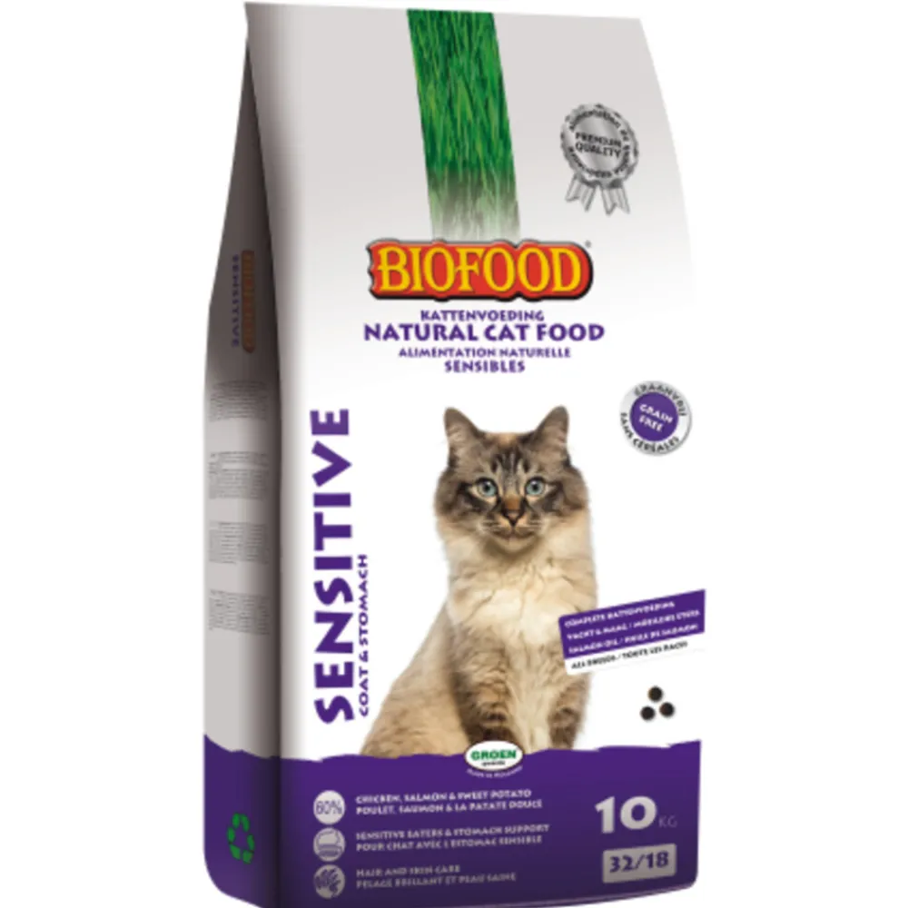 Kattenvoer<BF Petfood Kattenvoer Premium Sensitive Vacht - Maag 10 kg