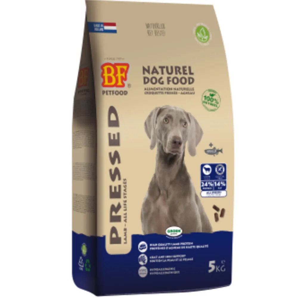 Vleesbrok Geperst Hondenbrokken Lam 5 kg^BF Petfood Outlet
