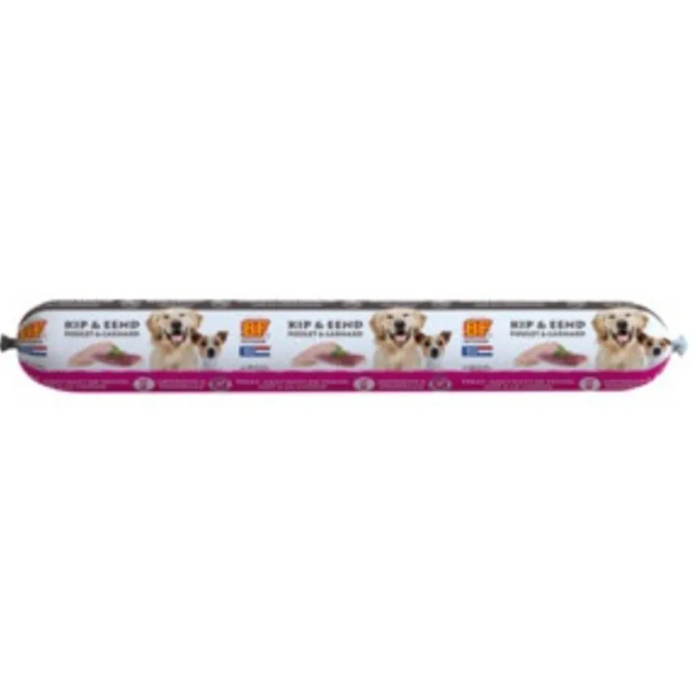 Hondenvoer<BF Petfood Vleesvoeding Eend - Kip 800 gr