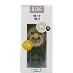Fopspeen Anatomisch Maat 2 6-18 mnd Vanilla Pine 2 stuks^Bibs Hot
