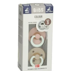 Fopspeen Maat 3 18+ mnd Glow Vanilla Blush 2 stuks^Bibs Discount