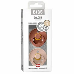 Fopspeen Maat 2 6-18 mnd Woodchuck Blush 2 stuks^Bibs Hot