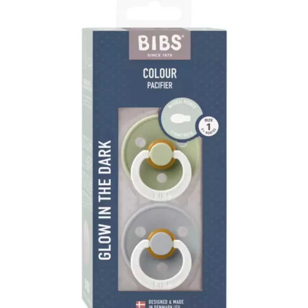 Clearance Fopspeen Symmetric Maat 1 0-6 mnd Glow Sage Cloud 2 stuks Flessen & Spenen