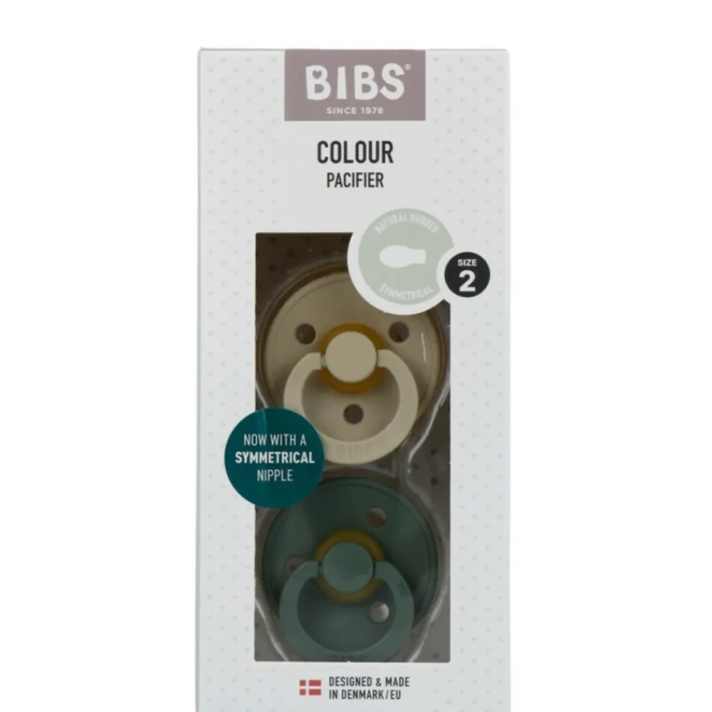 Hot Fopspeen Symmetric Maat 2 6-18 mnd Vanilla Pine 2 stuks Flessen & Spenen