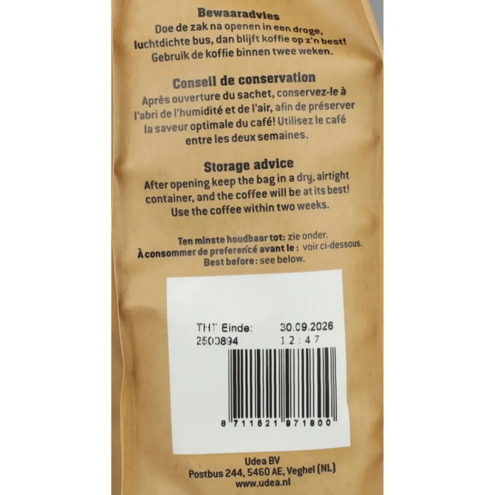 Filterkoffie Cafeïnevrij Biologisch 250 gr^Biocafe Clearance