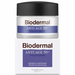 Dag- & Nachtcrème<Biodermal Nachtcreme Anti Age 50+ 50 ml