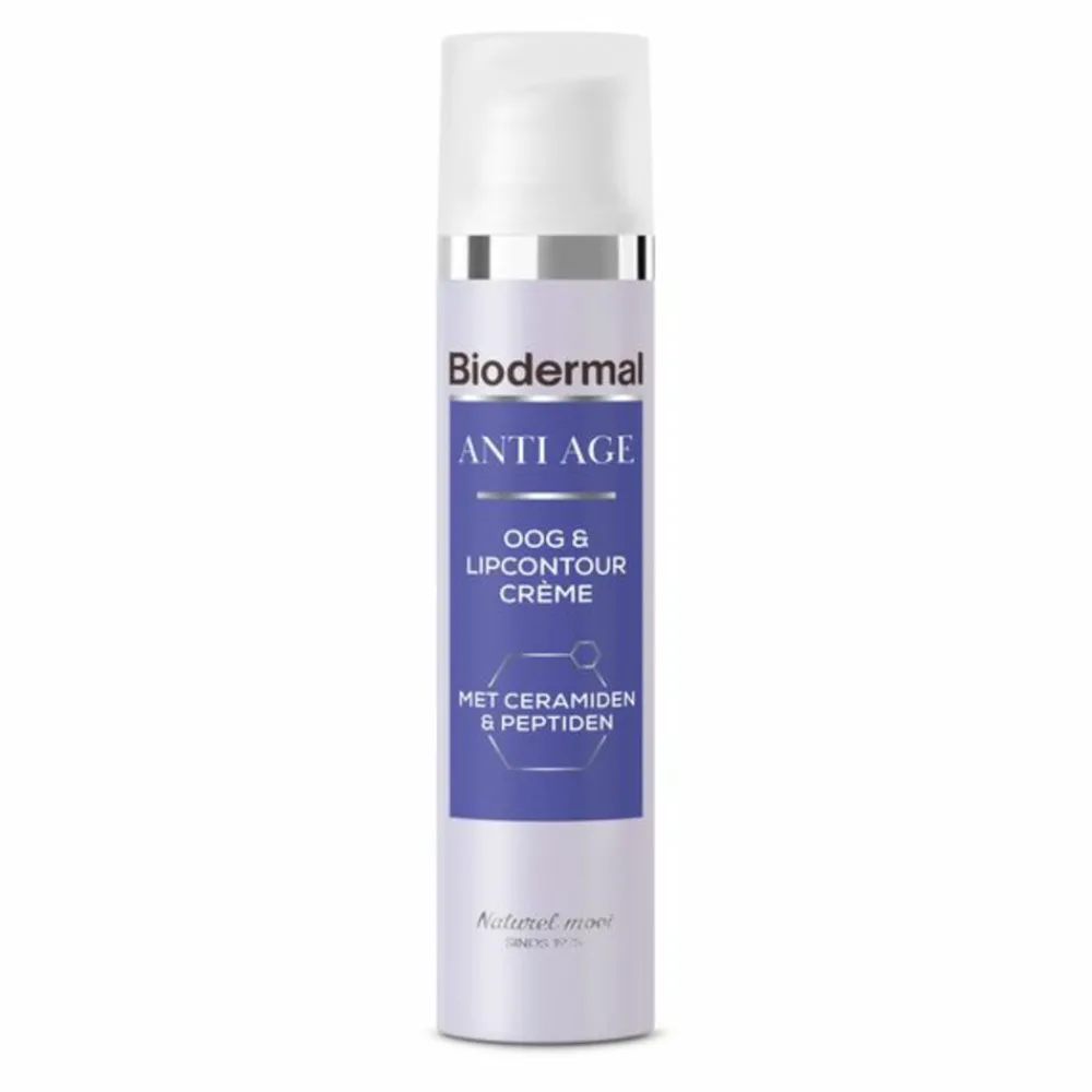 Oogcrème<Biodermal Oog & Lip Contour crème Anti Age 15 ml