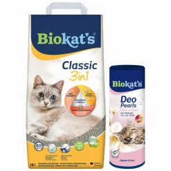 Biokat's Classic & Deo Pearls Babypoeder Pakket^Biokats New