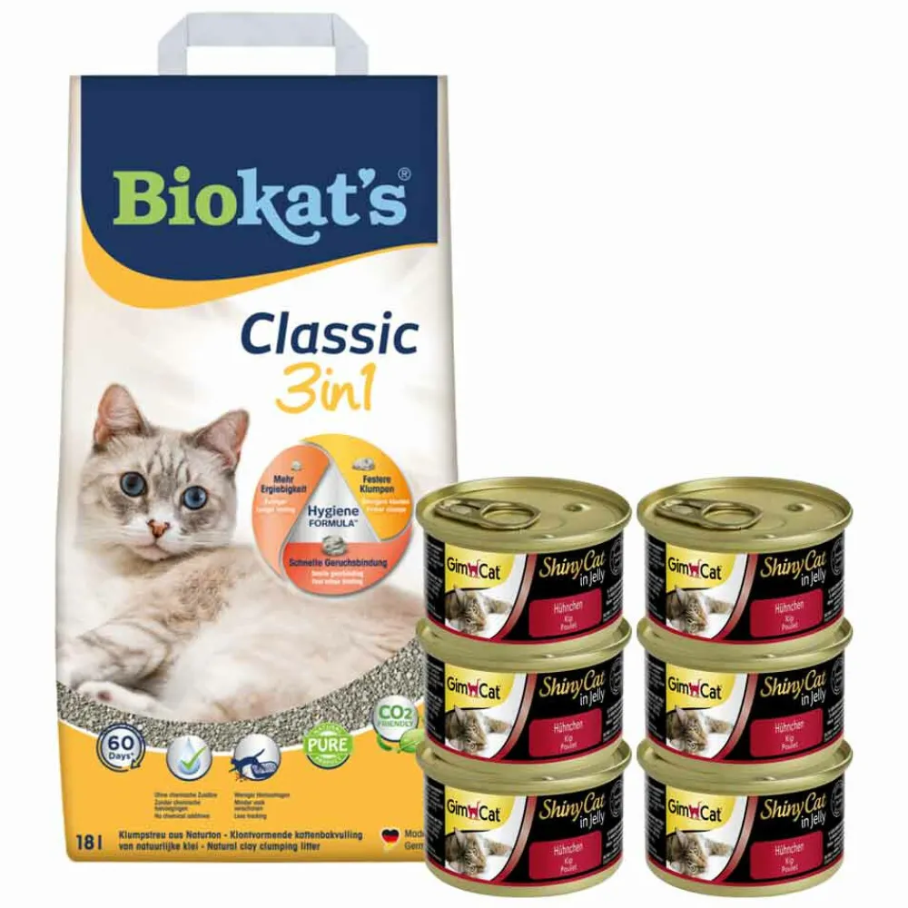 Biokat's Classic & GimCat ShinyCat in Jelly Kip Pakket^ Discount