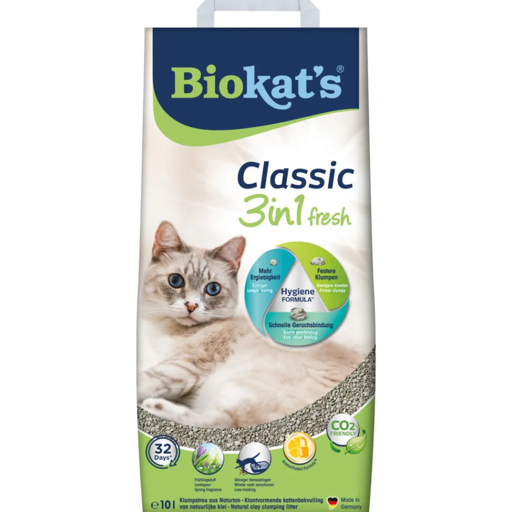 Discount Biokat's Kattenbakvulling Classic Fresh 3-in-1 10 liter Kattenbakvulling