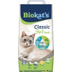 Hot Biokat's Kattenbakvulling Classic Fresh 3-in-1 18 liter Kattenbakvulling