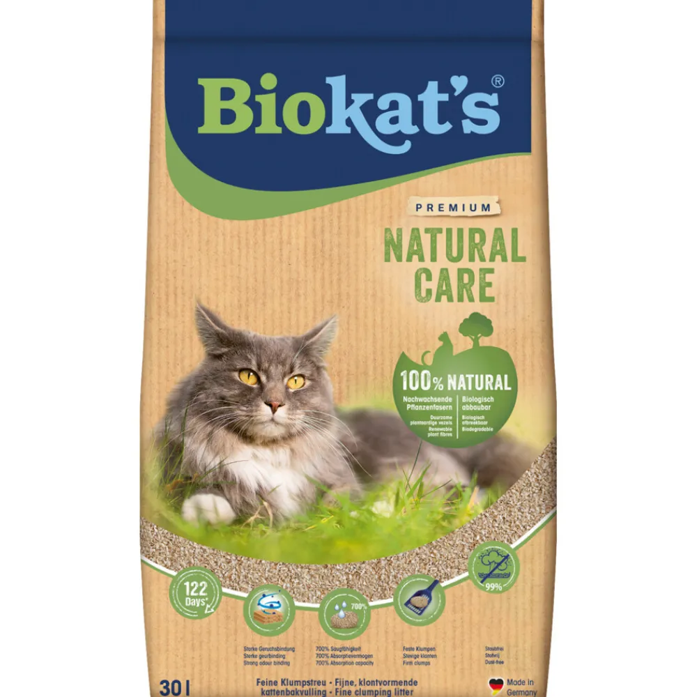 Kattenbakvulling<Biokats Biokat's Kattenbakvulling Natural Care 30 liter