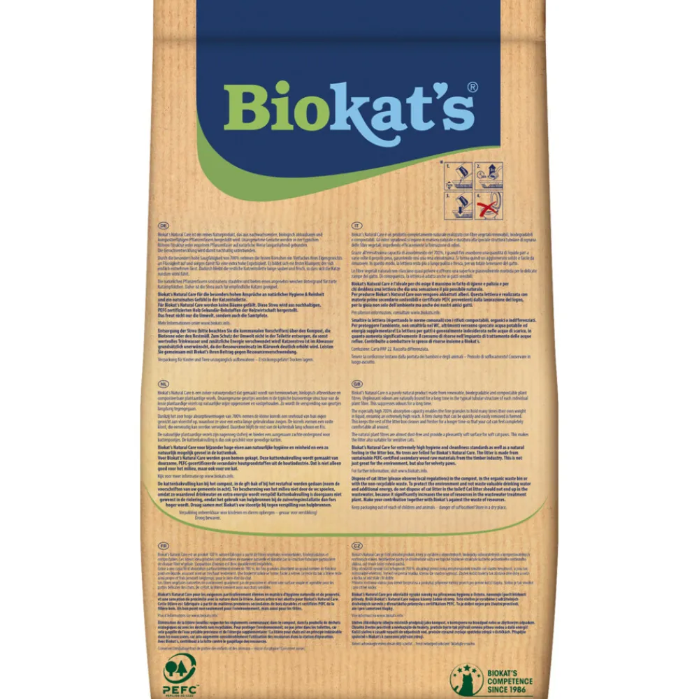 Kattenbakvulling<Biokats Biokat's Kattenbakvulling Natural Care 30 liter