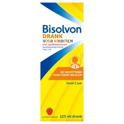 Drank Voor Kinderen Aardbeiensmaak 125 ml^Bisolvon