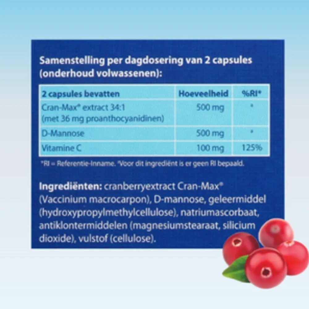 Best Cranberry & D-Mannose 100 capsules Weerstand & Energie|Speciale Bestanddelen