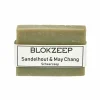 Scheren & Ontharen<Blokzeep Natuurlijke Scheerzeep Sandelhout & May Chang 100 gr