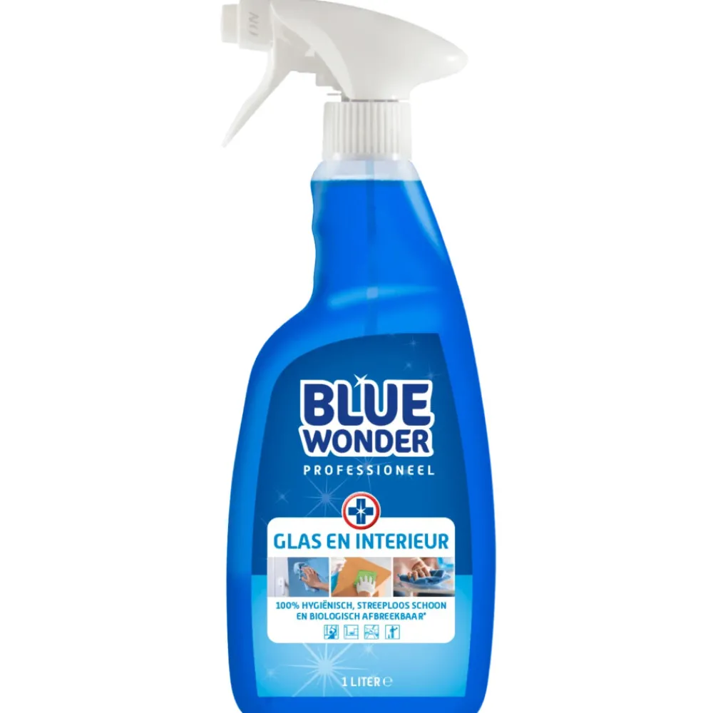 Professionele Glas en Interieur Spray 1 liter^Blue Wonder Online