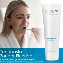 Tandpasta Fluoride Vrij 75 ml^Bluem New