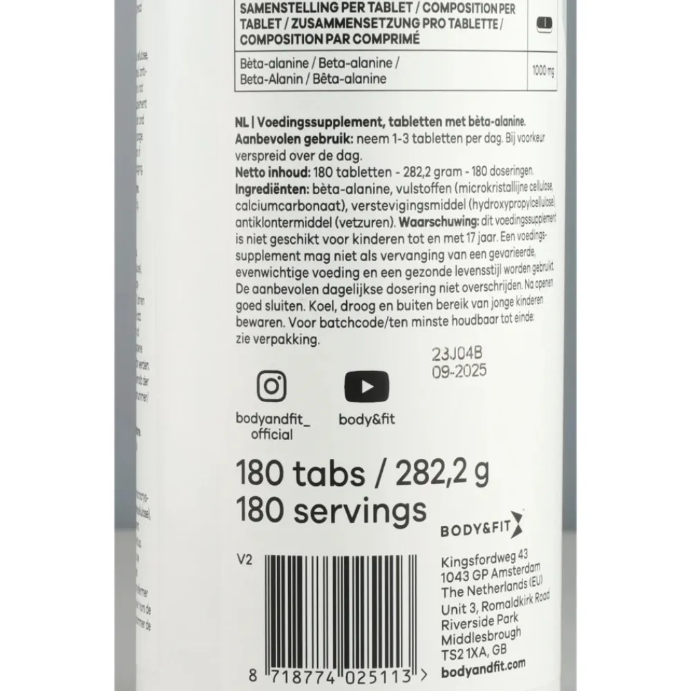 Clearance Beta Alanine Super Tabs 180 tabletten Sportvoeding & Drank