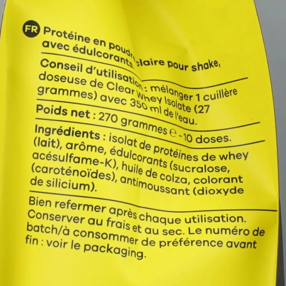 New Clear Whey Isolate Mango 270 gr Sportvoeding & Drank