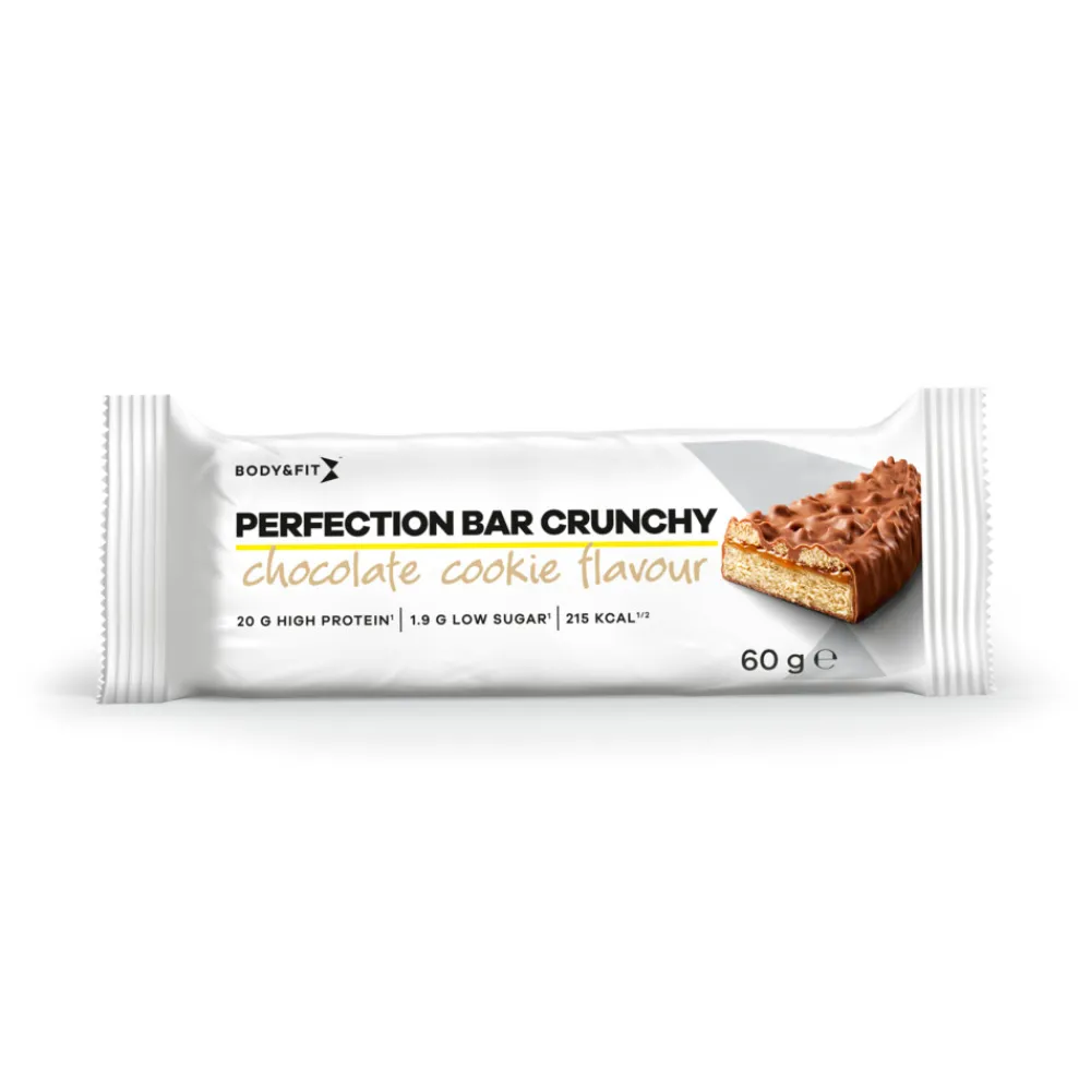 Sale Perfection Bar Crunchy Milk Chocolate Cookie 12 x 60 gr Sportvoeding & Drank