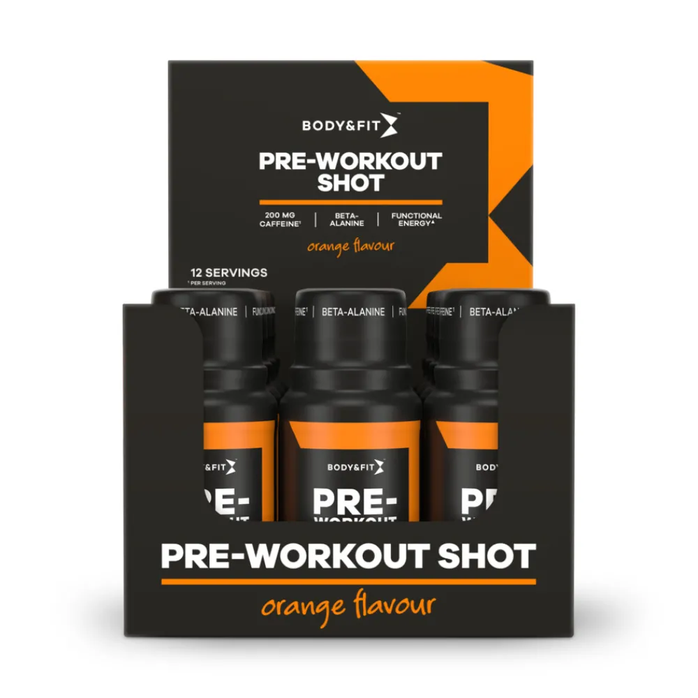Sportvoeding & Drank<Body & Fit Pre-workout Shot Orange 12 x 60 ml