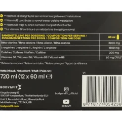 Sportvoeding & Drank<Body & Fit Pre-workout Shot Orange 12 x 60 ml