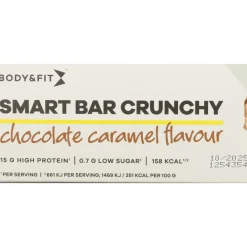 Sportvoeding & Drank<Body & Fit Smart Bar Crunchy Chocolate Caramel 12 x 45 gr