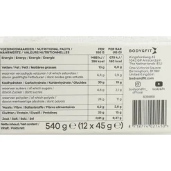 Sportvoeding & Drank<Body & Fit Smart Bar Crunchy White Chocolate & Cookies 12 x 45 gr