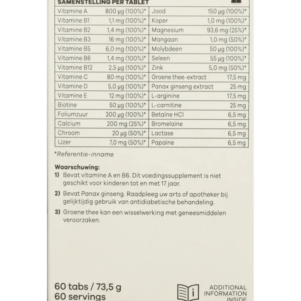 Clearance Sports Multi 60 tabletten Sportvoeding & Drank