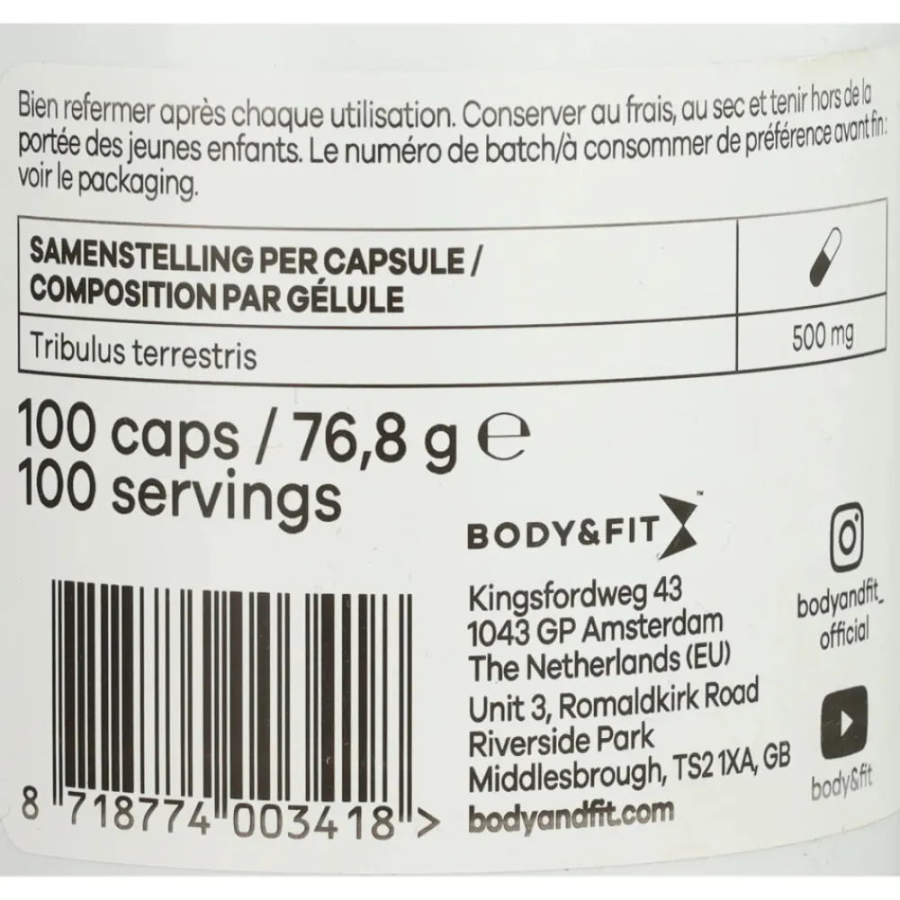 Tribulus Max 100 stuks^Body & Fit Hot