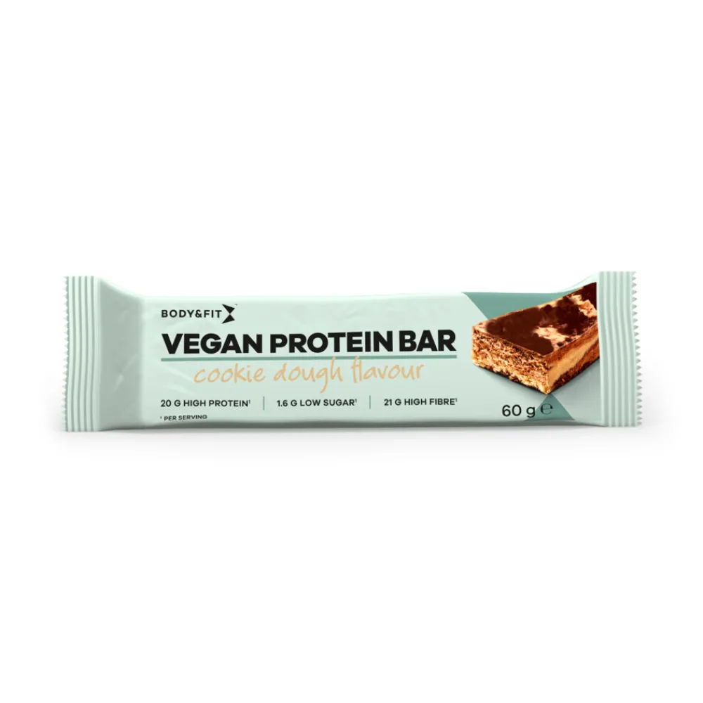 Sportvoeding & Drank<Body & Fit Vegan Protein Bar Cookie Dough 12 x 60 gr